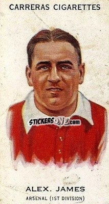 Cromo Alex James - Footballers 1934
 - Carreras