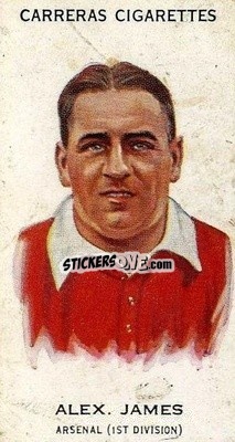 Sticker Alex James - Footballers 1934
 n. 1b - Carreras