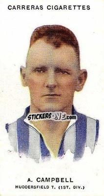 Sticker Aussie Campbell - Footballers 1934
 n. 15a - Carreras