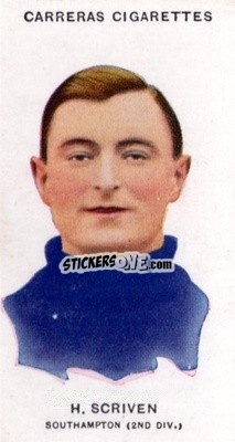 Sticker Bert Scriven - Footballers 1934
 - Carreras