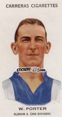 Sticker Billy Porter - Footballers 1934
 - Carreras