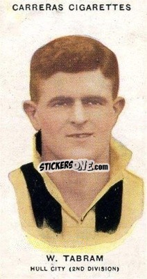 Sticker Billy Tabram - Footballers 1934
 n. 28a - Carreras