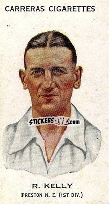 Sticker Bob Kelly - Footballers 1934
 n. 21b - Carreras