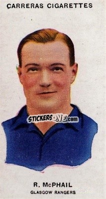 Sticker Bob McPhail - Footballers 1934
 n. 54a - Carreras