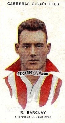 Sticker Bobby Barclay - Footballers 1934
 - Carreras