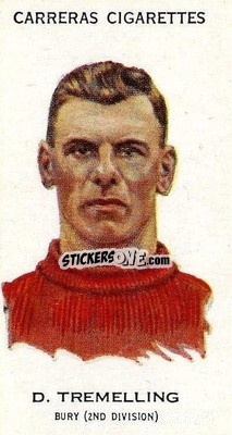 Sticker Dan Tremelling - Footballers 1934
 n. 10b - Carreras