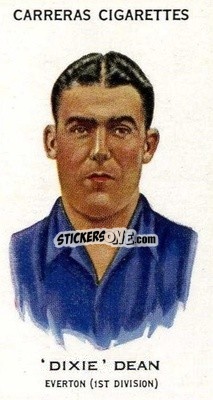 Cromo Dixie Dean - Footballers 1934
 n. 34b - Carreras