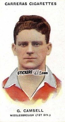 Sticker George Camsell - Footballers 1934
 n. 18a - Carreras