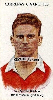 Sticker George Camsell - Footballers 1934
 - Carreras