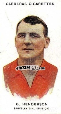 Sticker George Henderson - Footballers 1934
 n. 22a - Carreras