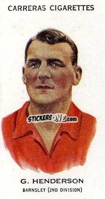Sticker George Henderson - Footballers 1934
 n. 22b - Carreras