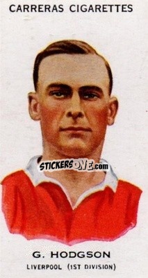 Cromo Gordon Hodgson - Footballers 1934
 - Carreras