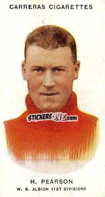 Sticker Harold Pearson - Footballers 1934
 - Carreras