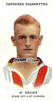 Sticker Harry Davies - Footballers 1934
 - Carreras