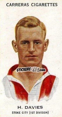 Cromo Harry Davies - Footballers 1934
 - Carreras