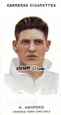Cromo Harry Hanford - Footballers 1934
 - Carreras