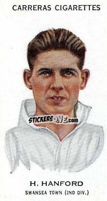 Sticker Harry Hanford - Footballers 1934
 - Carreras