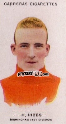 Cromo Harry Hibbs - Footballers 1934
 - Carreras