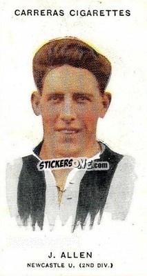 Cromo Jack Allen - Footballers 1934
 - Carreras