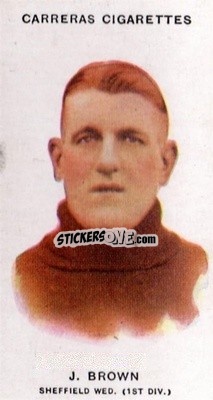 Sticker Jack Brown - Footballers 1934
 - Carreras