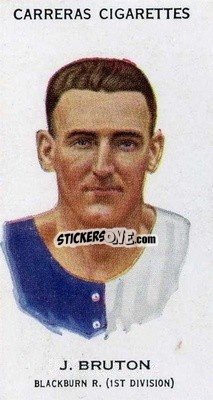 Sticker Jack Bruton - Footballers 1934
 - Carreras