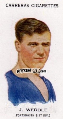 Sticker Jack Weddle - Footballers 1934
 n. 67b - Carreras