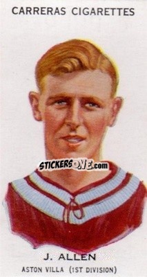Cromo Jimmy Allen - Footballers 1934
 n. 48b - Carreras