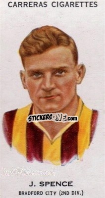 Sticker Joe Spence - Footballers 1934
 - Carreras