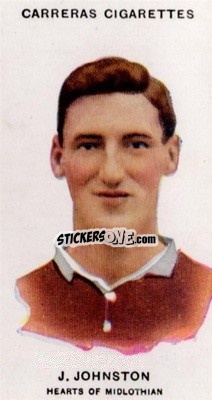 Sticker John Johnston - Footballers 1934
 - Carreras