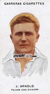 Sticker Johnny Arnold - Footballers 1934
 - Carreras