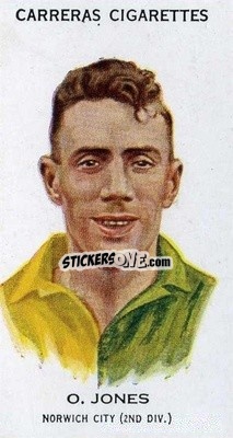 Sticker Ormond Jones - Footballers 1934
 - Carreras