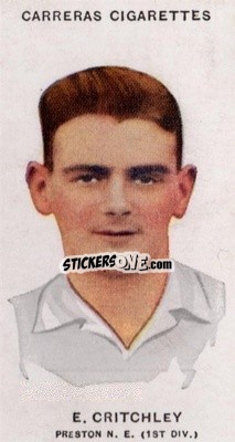 Sticker Ted Critchley - Footballers 1934
 n. 62a - Carreras