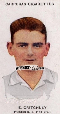 Sticker Ted Critchley - Footballers 1934
 - Carreras