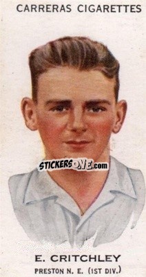 Sticker Ted Critchley - Footballers 1934
 n. 62b - Carreras