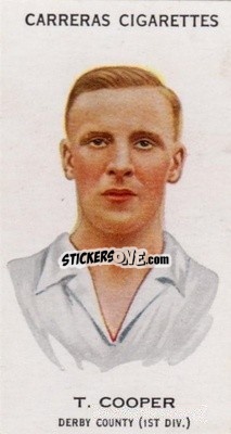 Sticker Tom Cooper - Footballers 1934
 - Carreras