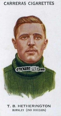 Sticker Tom Hetherington - Footballers 1934
 - Carreras