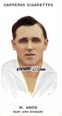 Cromo Walter Amos - Footballers 1934
 - Carreras