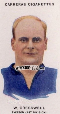 Sticker Warney Cresswell - Footballers 1934
 n. 72a - Carreras
