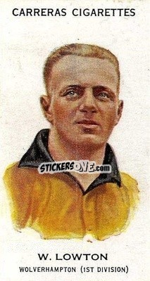 Cromo Wilf Lowton - Footballers 1934
 - Carreras