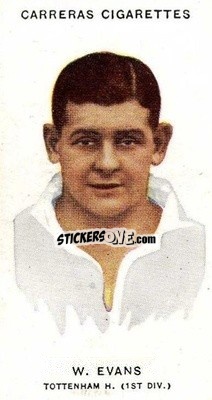 Sticker Willie Evans - Footballers 1934
 - Carreras