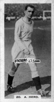 Figurina Alec Herd - Footballers in Action 1934
 n. 20 - Gallaher Ltd.
