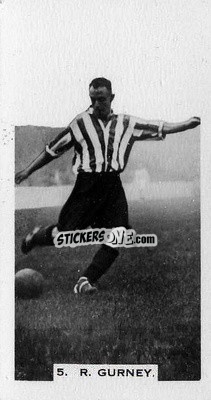 Cromo Bobby Gurney - Footballers in Action 1934
 n. 5 - Gallaher Ltd.

