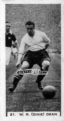 Figurina Dixie Dean - Footballers in Action 1934
 n. 21 - Gallaher Ltd.
