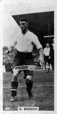 Sticker George Beeson - Footballers in Action 1934
 - Gallaher Ltd.
