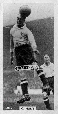 Sticker George Hunt - Footballers in Action 1934
 n. 40 - Gallaher Ltd.
