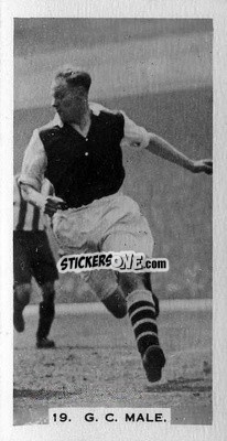 Sticker George Male - Footballers in Action 1934
 - Gallaher Ltd.
