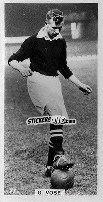 Sticker George Vose - Footballers in Action 1934
 - Gallaher Ltd.
