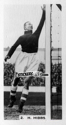 Sticker Harry Hibbs - Footballers in Action 1934
 - Gallaher Ltd.
