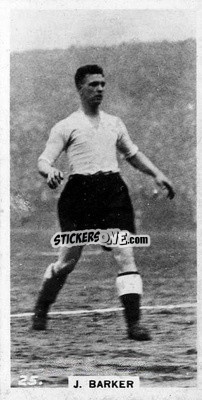 Cromo Jack Barker - Footballers in Action 1934
 n. 25 - Gallaher Ltd.
