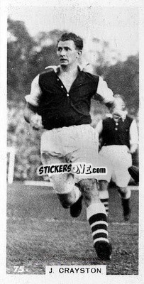 Sticker Jack Crayston - Footballers in Action 1934
 n. 75 - Gallaher Ltd.
